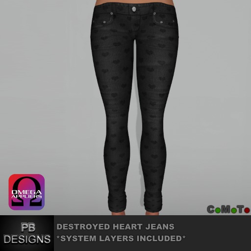 *PB* Destroyed Heart Jeans