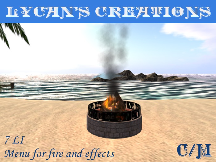 LC's Firepit w/Ring Feline Friends