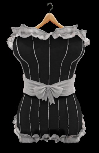 DLS- Ruffle Dress-Black/Silver