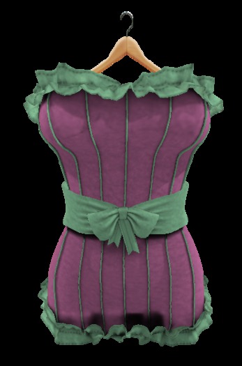 DLS- Ruffle Dress-Pink/Green