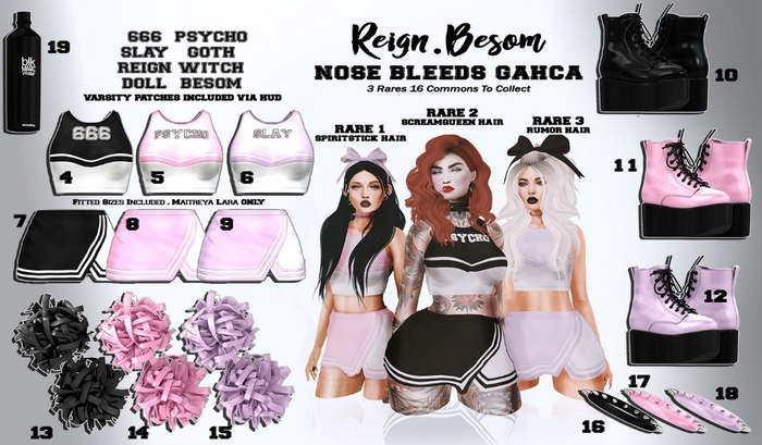 BESOM.- RUMOR (HAIR)- FATPACK #3 RARE