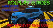 RP & RIDES Maine state police,Commander PSC SPRAYER DELIVERY