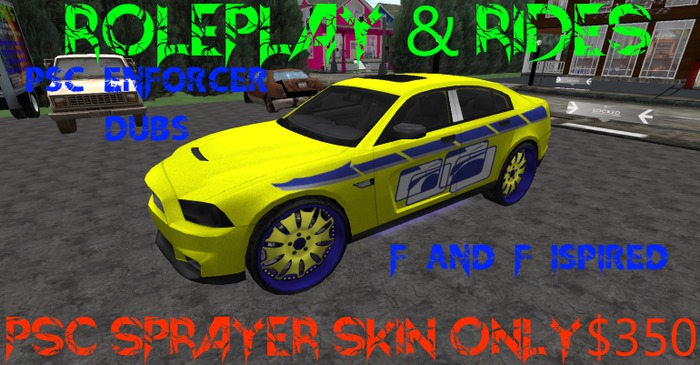 RP & RIDES F&F inspired,Enforcer PSC SPRAYER DELIVERY