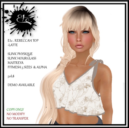 Etc. REBECCAH TOP - LATTE