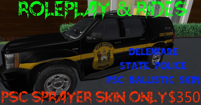 RP & RIDES Deleware State Trooper BallisticPSC SPRAYER DELIVERY