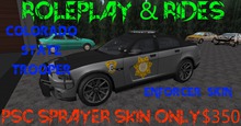 RP & RIDES Colorado State Police enforcer PSC SPRAYER DELIVERY