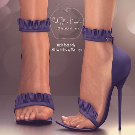 (AMD) Ruffles Heels - Blue (wear to unpack)