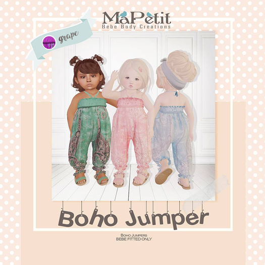 [M] Bebe Boho Jumper (Fitted) - Grape