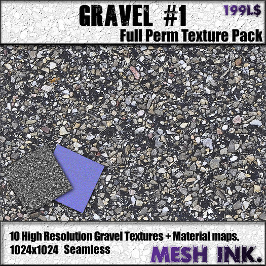 Gravel #1 - Texture Pack Boxed