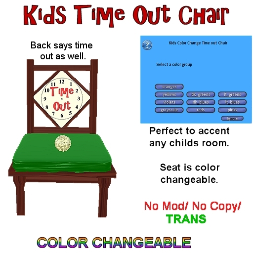 Time out chair - Color change