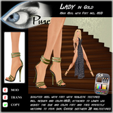 << PURE >> Pure Shoes - Lady in Gold