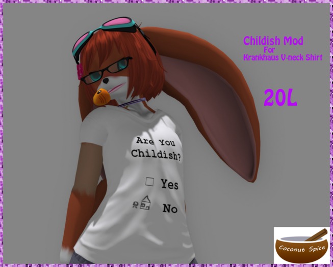 }{CoSp}{ V-neck Childish Mod