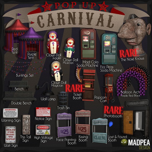 MadPea Pop Up Carnival - Ticket Booth (t) RARE