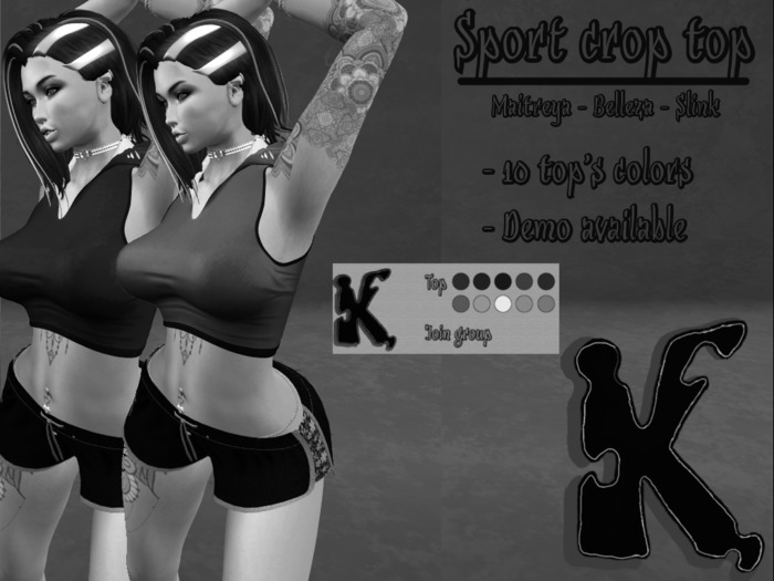 *KdM* Sport crop top DEMO