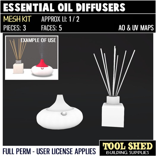 Tool Shed - Essential Oil Diffusers Kit