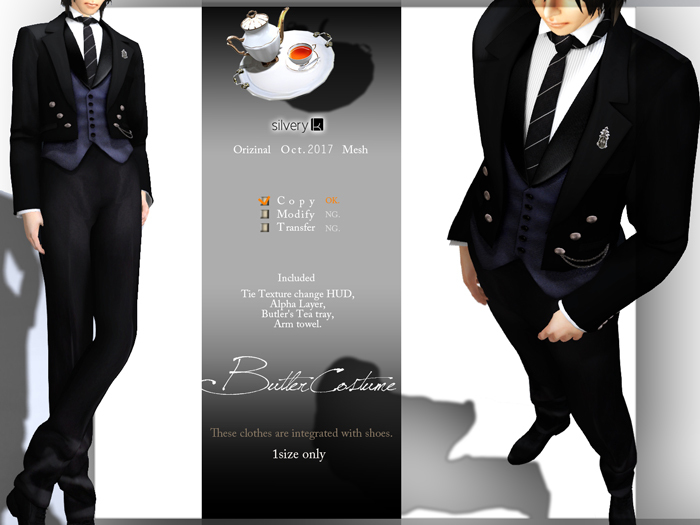 *:..Silvery K..:*Butler costume(For men)DEMO