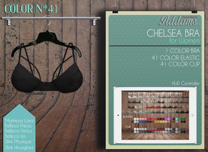 Addams Lingerie "Chelsea" Mesh Bra for Maitreya, Slink, Belleza #41