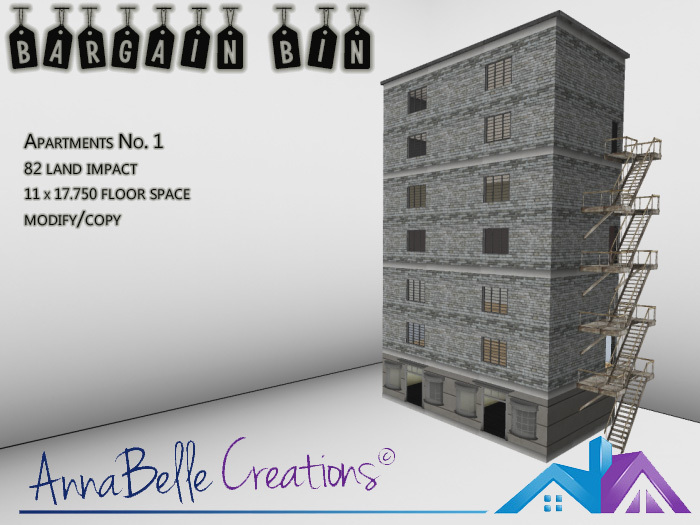 Annabelle Creations - Bargain Bin - Apartments No. 1