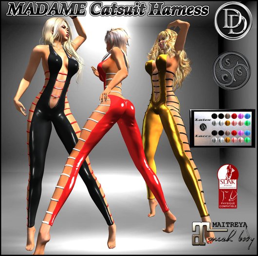 ☾ⅅⅅ☽ MADAME CATSUIT HARNESS / MAITREYA / SLINK