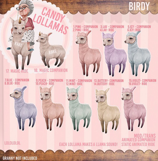 Birdy - Candy LOLlama - Companion - Magic RARE