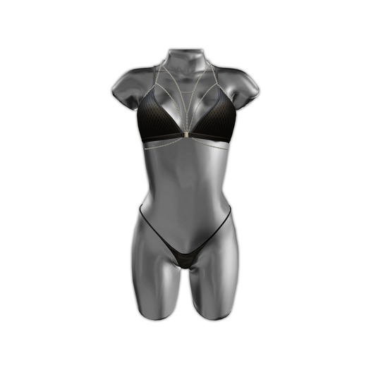 ..::PD::.. Chained bra & pantie BLACK [add me]