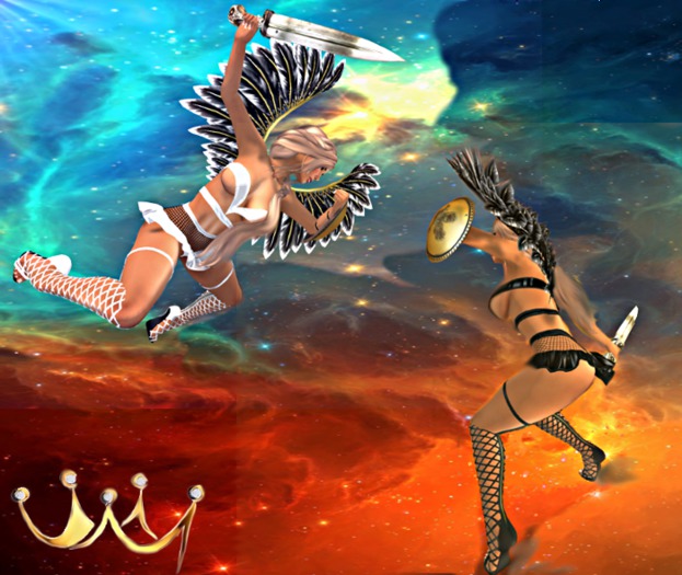 .::3RDEyeDesigns::. Temptress Outfit ~ Silver Ivory