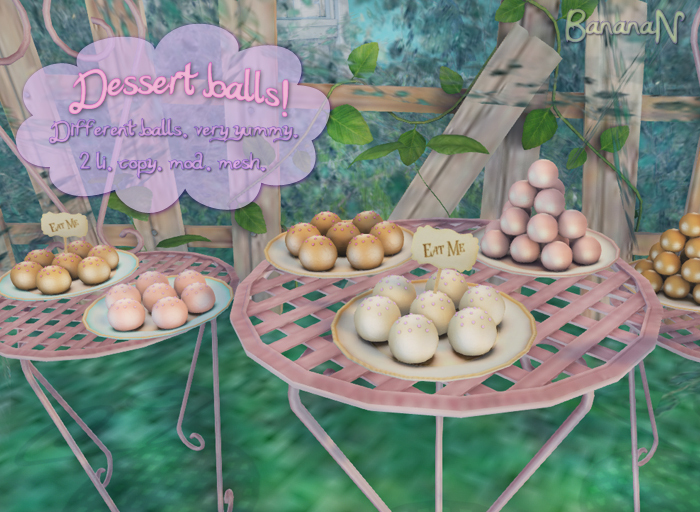 Dessert balls - big set