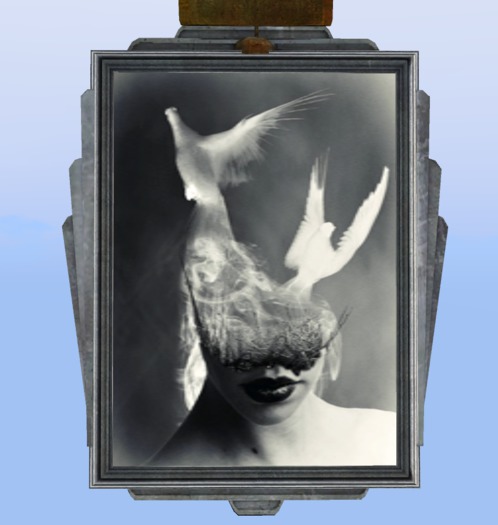 animated gif dove fantasy head includ mesh frame