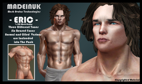 Second Life Marketplace - MADEINUK - Eric Mesh Avatar - All of the DEMOs