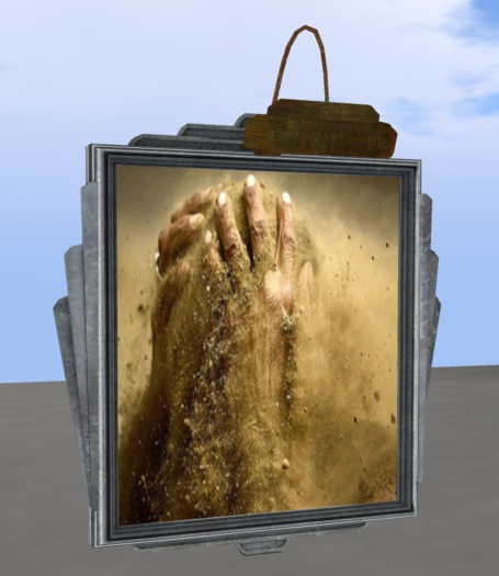 animated gif hands in sand includ mesh frame
