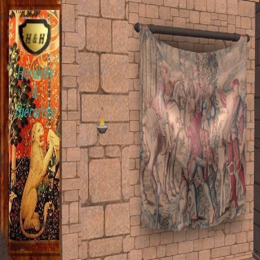 Second Life Marketplace - The Hunt Banner (HH) 5X4 (Castle Decor)