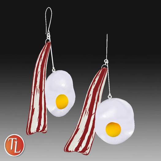 ~TL~ Bacon & Eggs Earrings