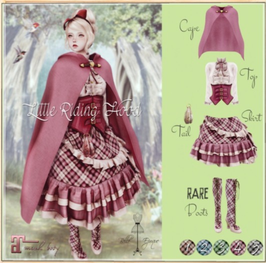 Belle Epoque { Little Riding Hood } Cape 3 (Box)
