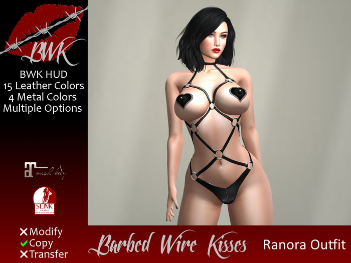 {BWK} Mesh Ranora Leather Outfit (Boxed)