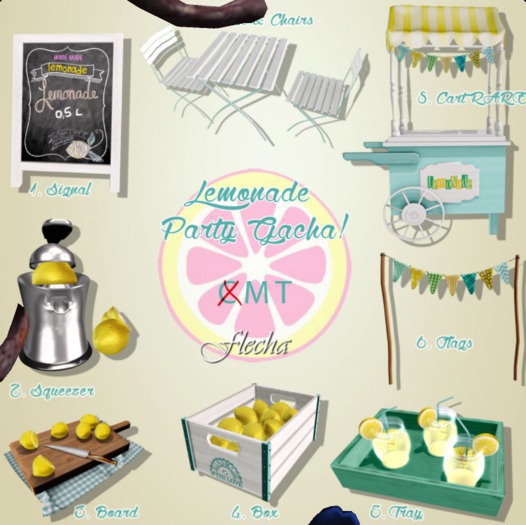 Flecha Lemonade Party Table - Lemonade Party Gacha