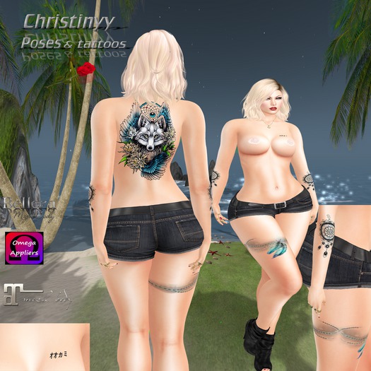 Blue wolf tattoo = CHR