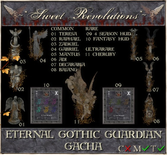 ~*SR*~ Eternal Gothic Guardian ~ Fantasy HUD RARE