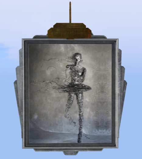 animated gif wired lady includ. mesh frame