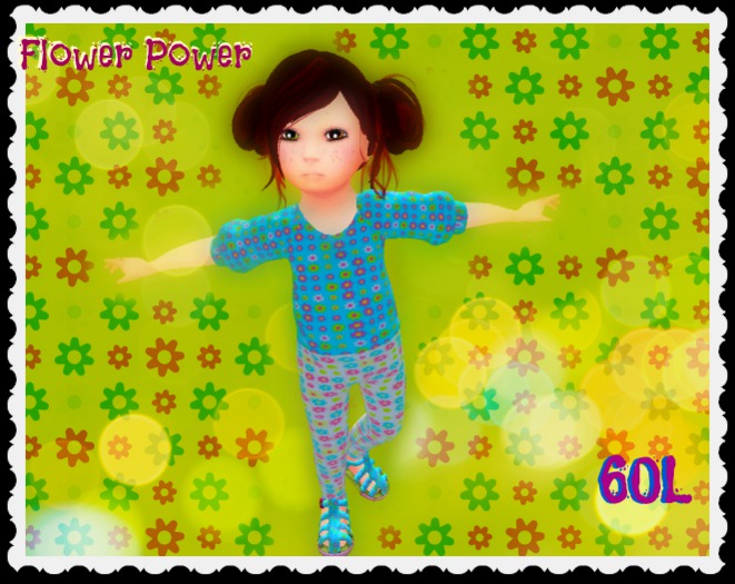 Flower Power outfit-Simulation Baby, RR4KIDZ Baby