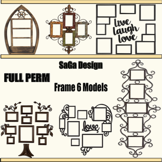 SaGa Design FULL PERM Frame 6 Models