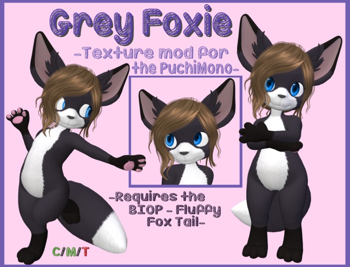 Grey Foxie - Puchi Mod