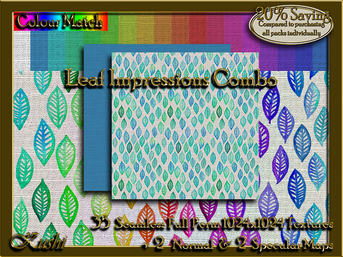 Leaf Impressions Combo Textures