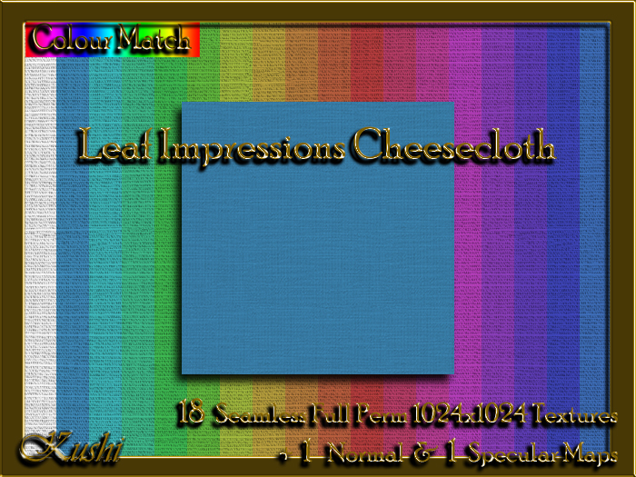 Leaf Impressions Cheesecloth Textures