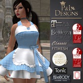[P&L] - Apron Dress Blue Gingham