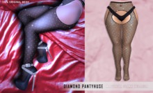 iS Diamond Pantyhuse Set FISHNET BLACK 