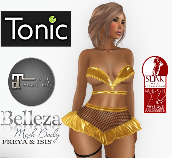 .::3RDEyeDesigns::. Temptress Outfit ~ Golden