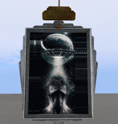 animated gif space head 2 includ. mesh frame
