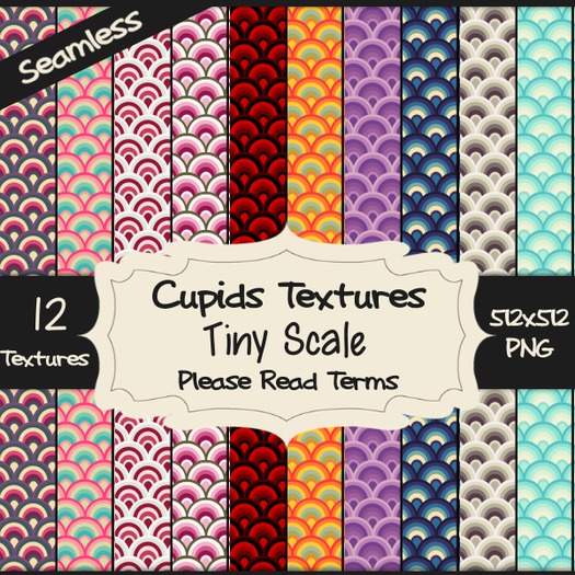 *Cupids Textures * 12 TINY SCALE