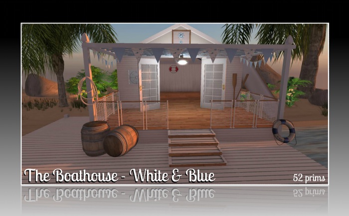 The Boathouse - White & Blue