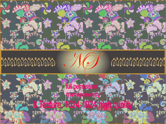 Ns- texture textil (tr)floral coloring